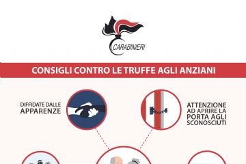 Consigli agli anziani contro le truffe - Locandina Carabinieri